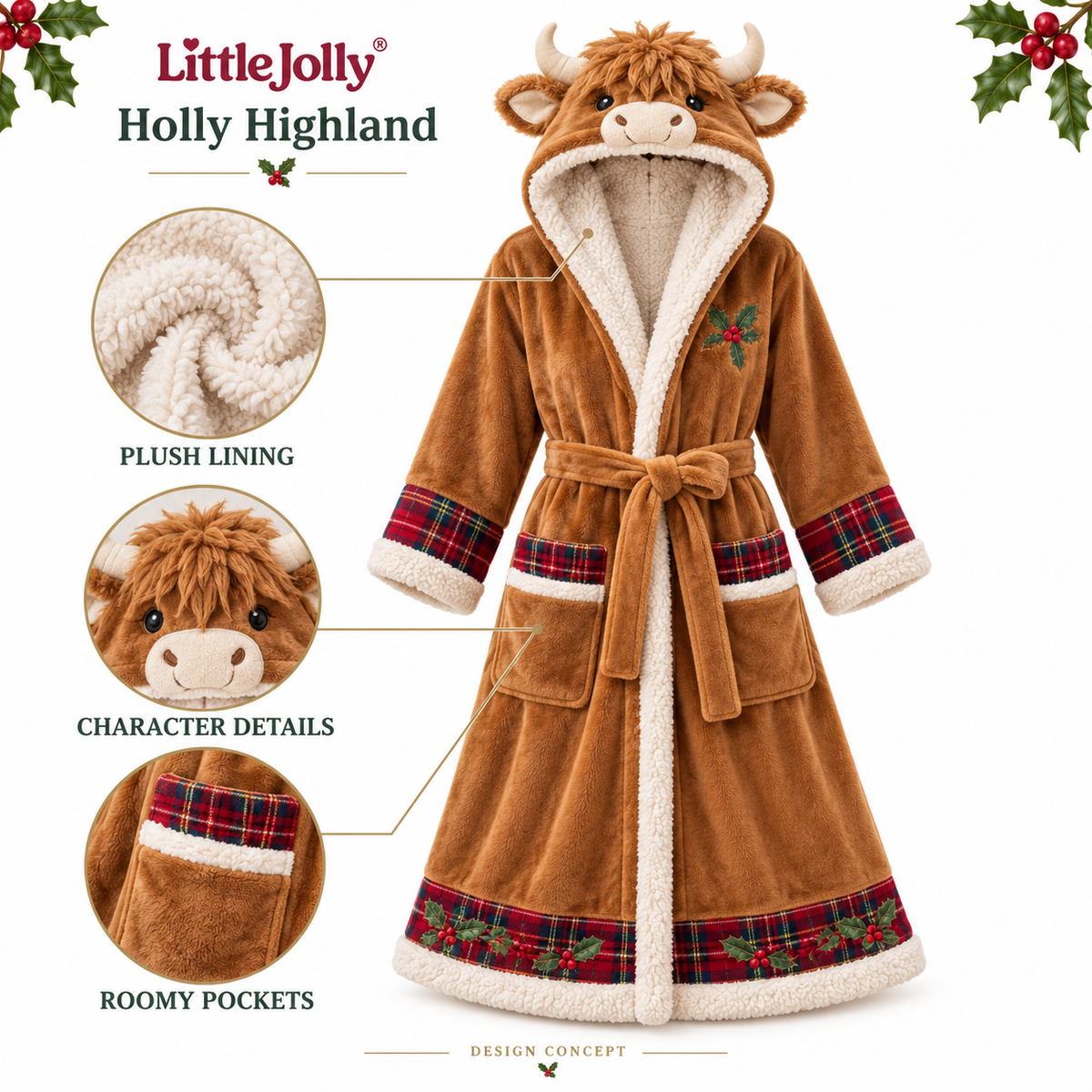 LittleJolly™ CozyHug Heated Robe